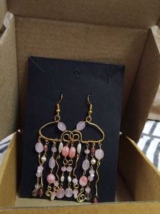 Pink jellyfish Earrings