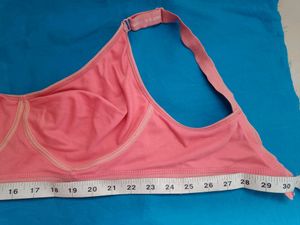 Coral Thick Strap Bra