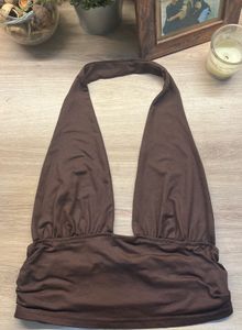 Brown Halter Top
