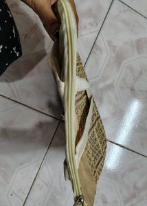 Gold And Cream Handbag