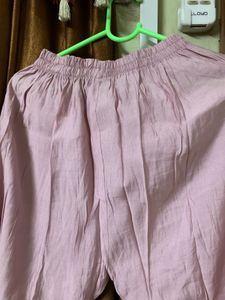 Embroidered Linen Cord Set