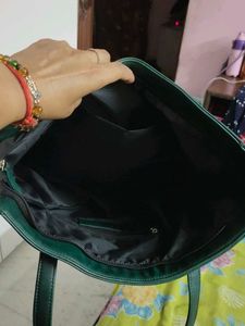 Lulu Claire Green Tote Bag