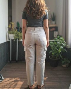 Beige Cargo Pants