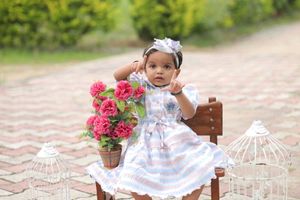Adorable Striped Baby Dress