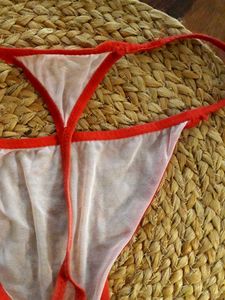 Red Trim Thong