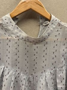 Ruffled Sheer Blouse