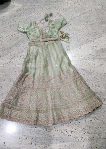 Elegant Sage Green Lehenga