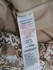 (1200)Snakeskin Print One-Piece Swimsuit