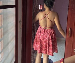 Red Floral Mini Dress