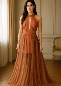 Elegant Halter Maxi Dress