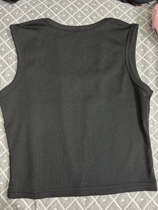 Black Sleeveless Tank Top