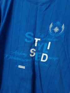 Blue &#39;Stylish&#39; Graphic Tee