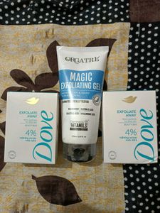 Pack Of 3, Exfoliating Soap & Gel