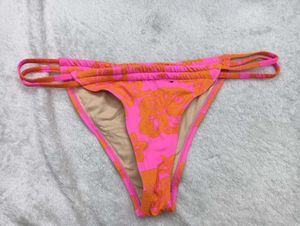 Pink & Orange Floral Bikini Bottom