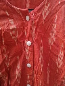 Printed Button-Up Top