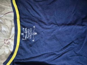 Denim Jeans Blue Cotton Tee