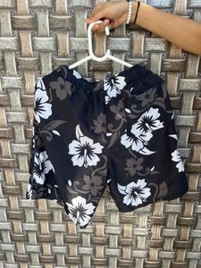 Floral Print Swim Trunks