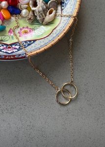 Double Ring Chain Necklace
