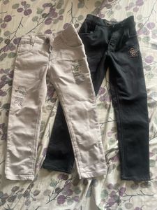Boys Pants Grey And Black Both