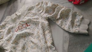T Shirt Baby Girl With Collar Lace And Full Hand