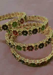 Floral Bangle Set best quality ✅👍💖