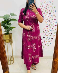 Elegant Purple Kurta Set