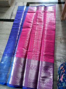 Elegant Blue Silk Saree