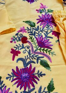 Kashmiri Embroidered Kurta Set
