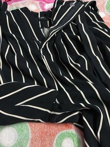Striped Tie Waist Pants