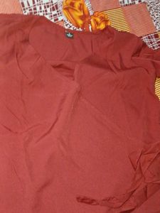 Maroon Tunic Top with Tie