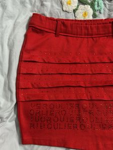 Red Mini Skirt