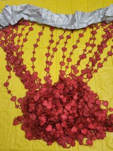 Red Heart Bead &amp; String Curtain