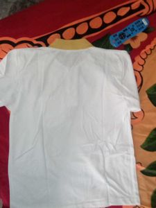 White &amp; Yellow Polo Shirt