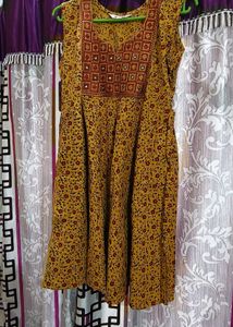 Floral Embroidered Sleeveless Dress