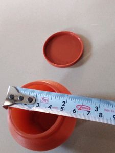 Plastic Matka Like Pots With Steel Spoons 6 Nos.