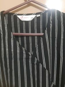 Striped V-Neck Top