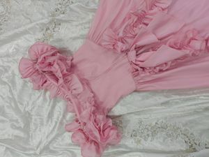 Pink Ruffle Gown