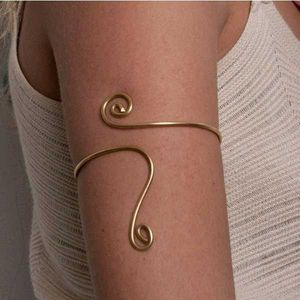 Gold Upper Arm Cuff Bracelet ✨ Asthetic