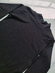 Black Mock Neck Long Sleeve