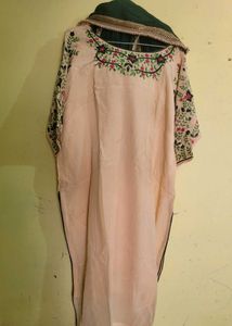 Floral Embroidered punjabi salwar suit