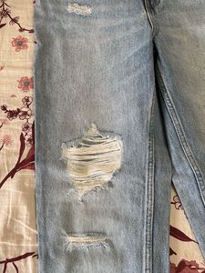 Ripped Light Wash Jeans