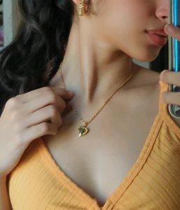 Gold Plated Openable Heart Pendant .