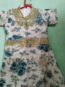 Party Wear Stones Heavy Work Long Frock For Girls