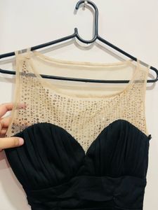 Sequin Detailing Little Black Dress