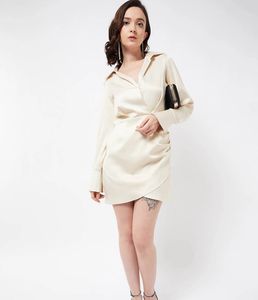 🛑SALE. Satin Shirt Dress