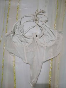 (915)Sheer Corset Bodysuit