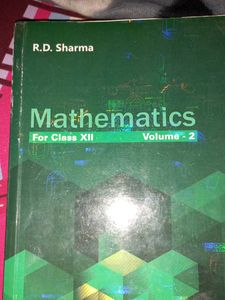 Class 12th Rd Sharma Vol. 2