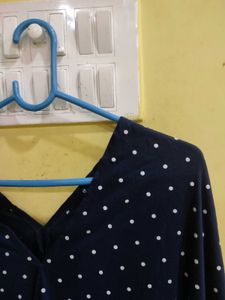 Polka Dot Poncho Top