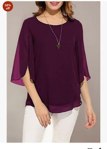 Chic Purple Top New