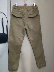 Khaki Cargo Joggers